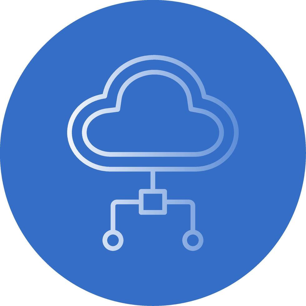 Cloud Computing Flat Bubble Icon 44067210 Vector Art at Vecteezy