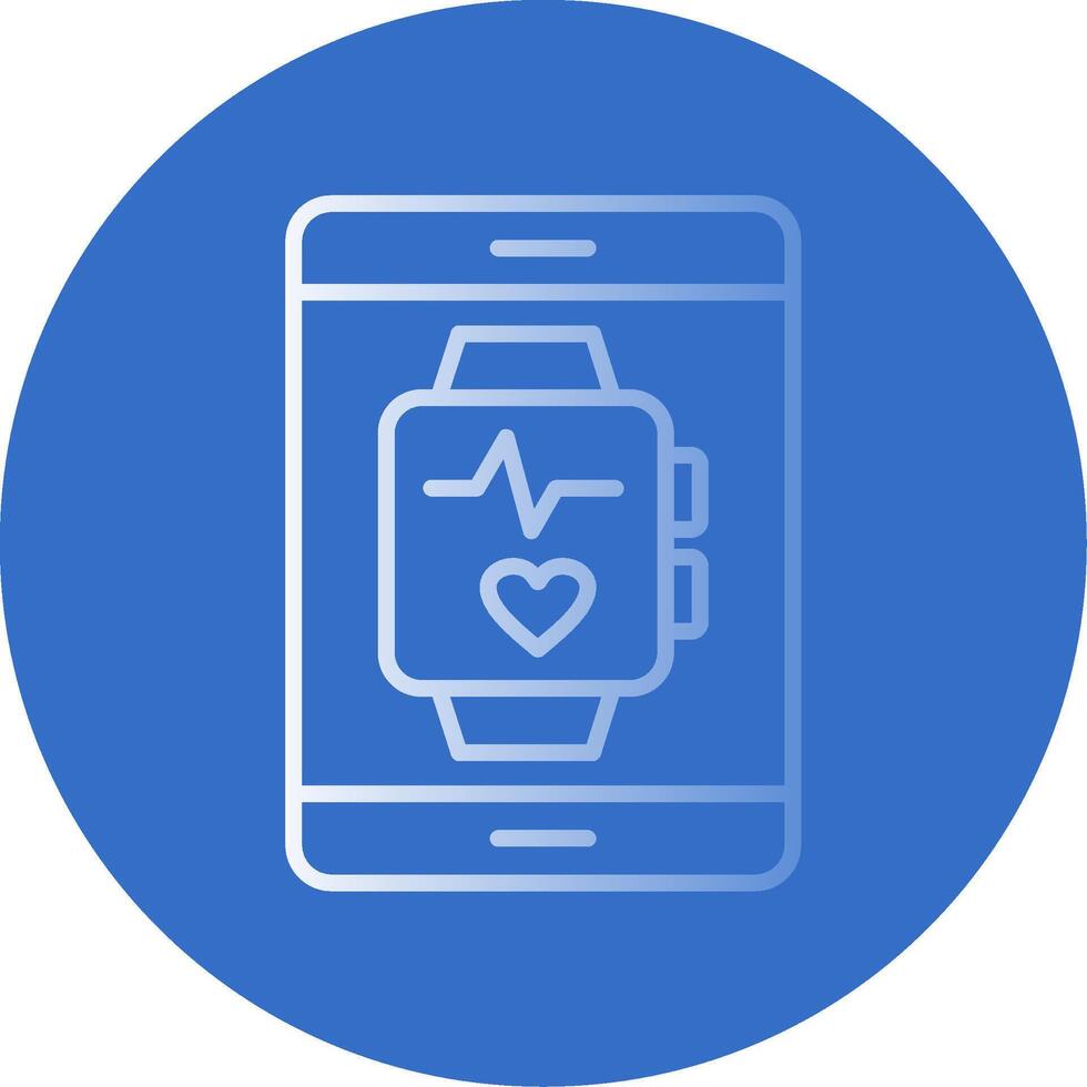 Smartwatch Flat Bubble Icon vector