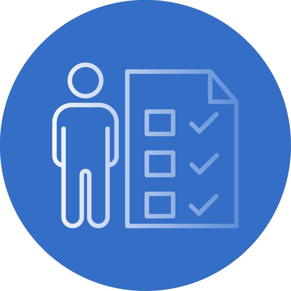 Skill Flat Bubble Icon vector