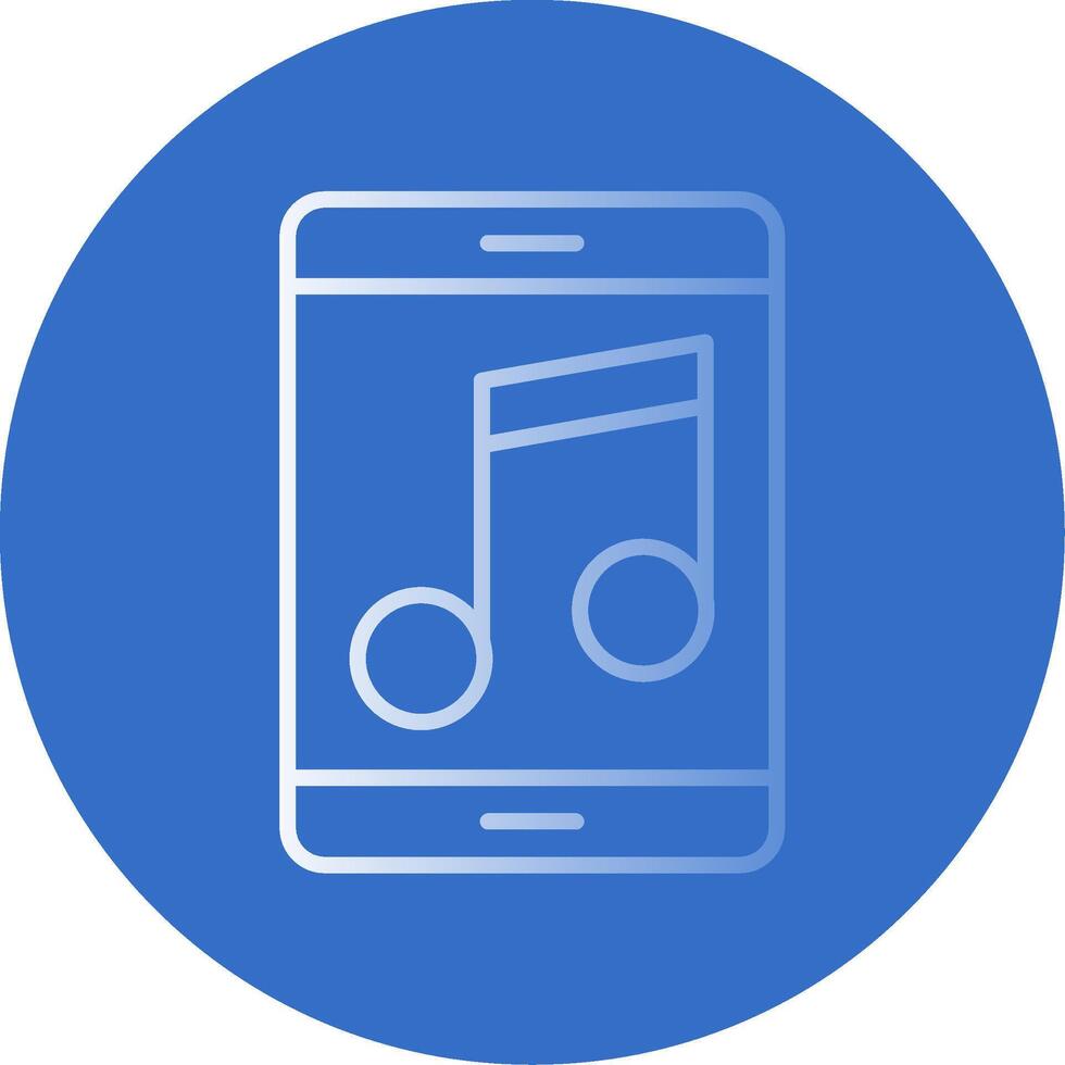 Music Flat Bubble Icon vector