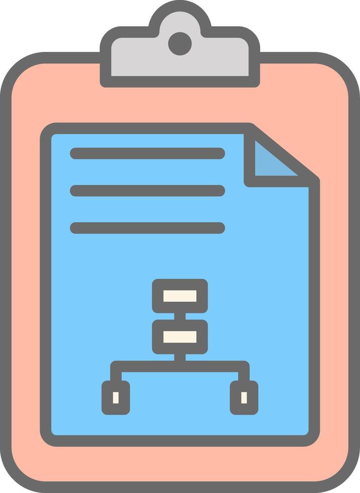 File Line Filled Light Icon vector