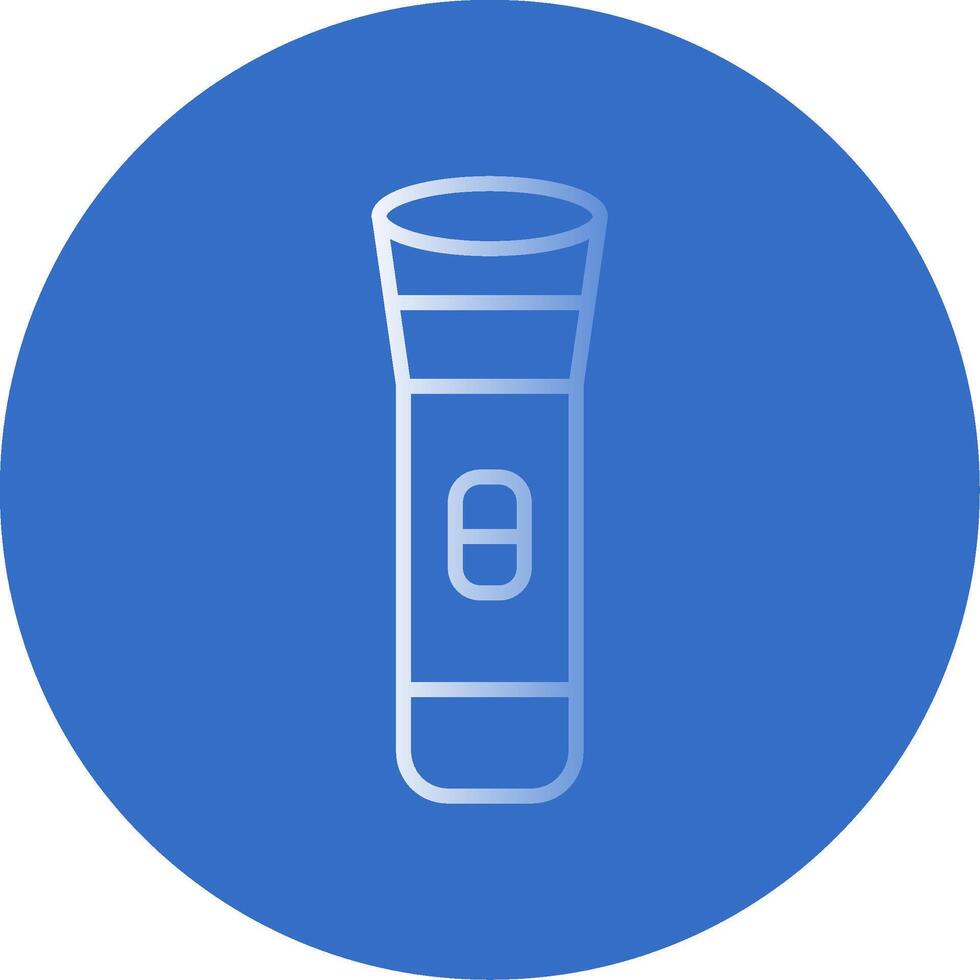Torch Flat Bubble Icon vector