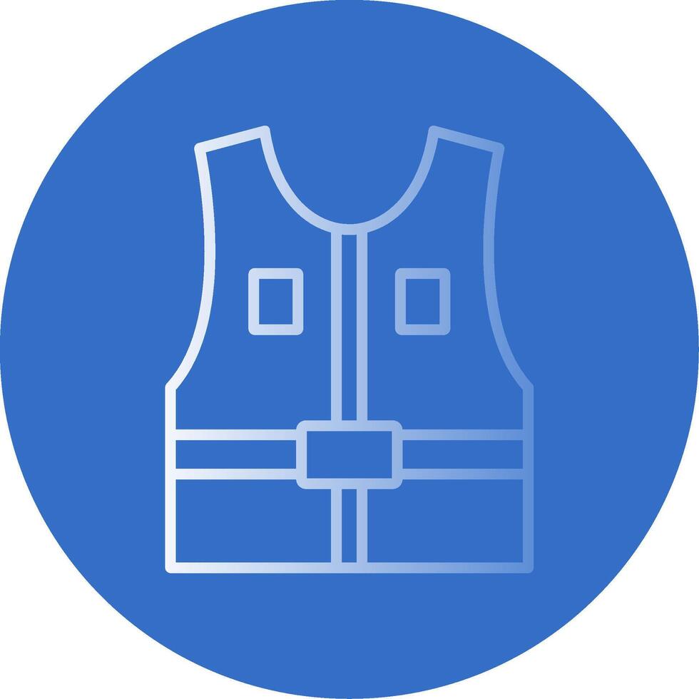 Jacket Flat Bubble Icon vector
