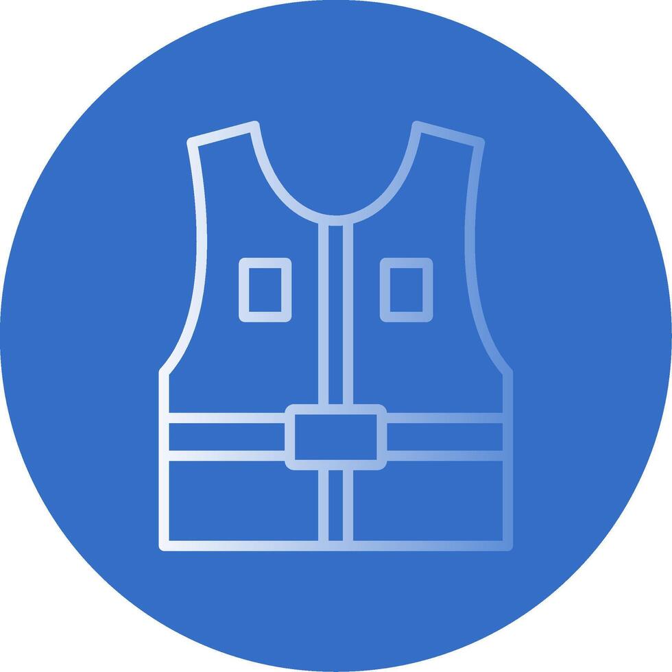 chaqueta plano burbuja icono vector