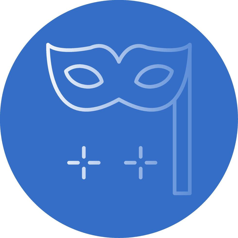 Mask Flat Bubble Icon vector