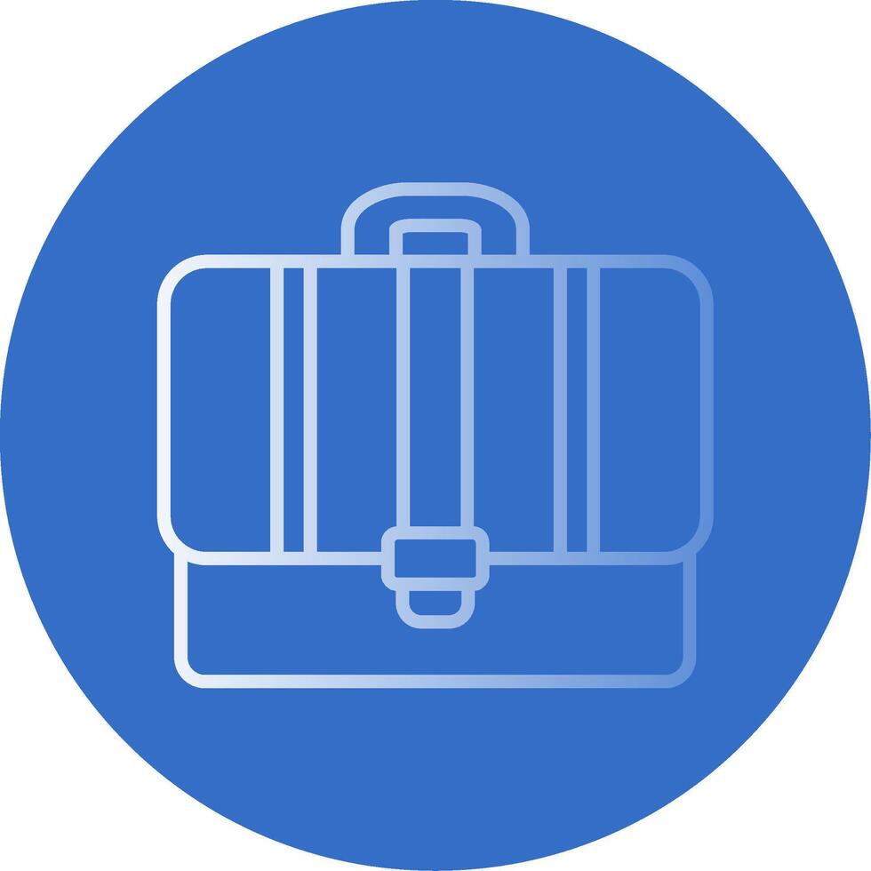 Portfolio Flat Bubble Icon vector