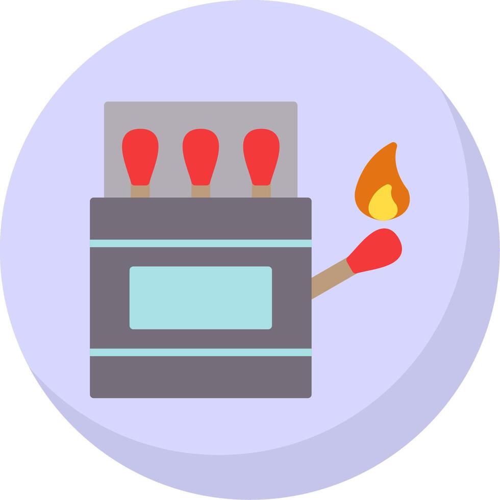 Matches Flat Bubble Icon vector