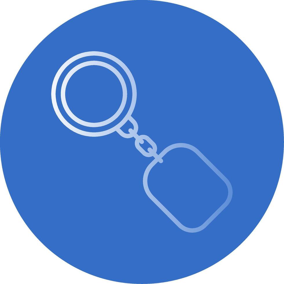 Key Ring Flat Bubble Icon vector