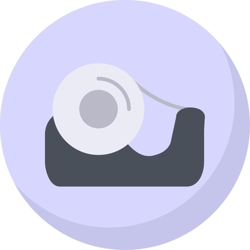 Tape Flat Bubble Icon vector