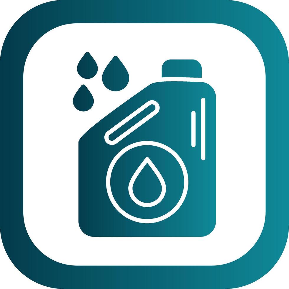Oil Filled Yellow Icon vector