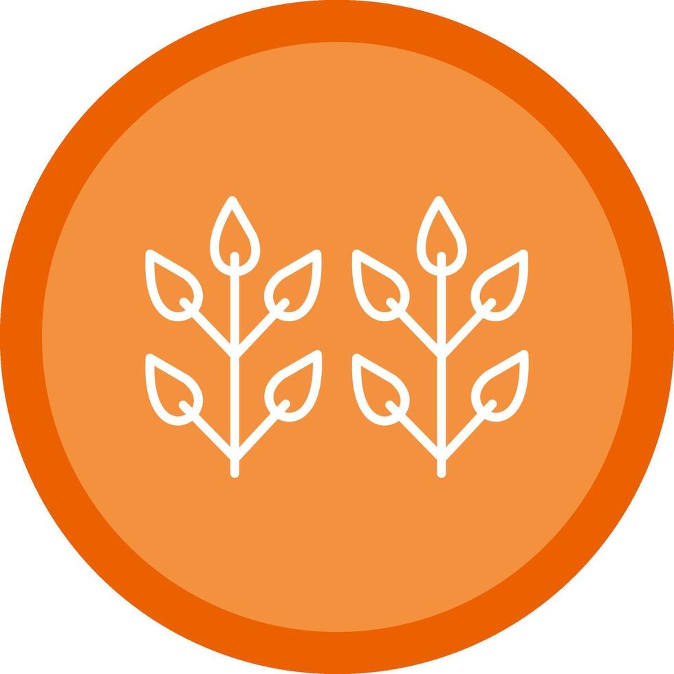 Farm Line Multi Circle Icon vector