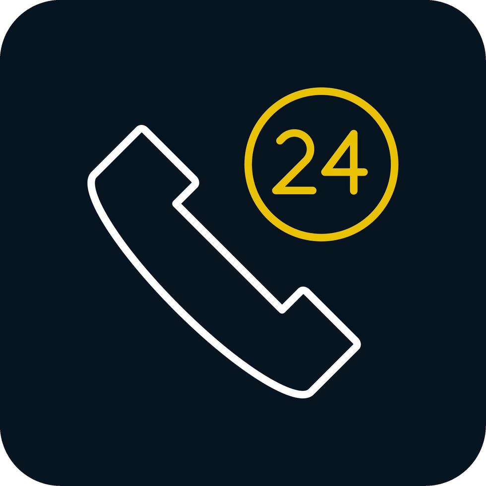Help Line Red Circle Line Red Circle Icon vector