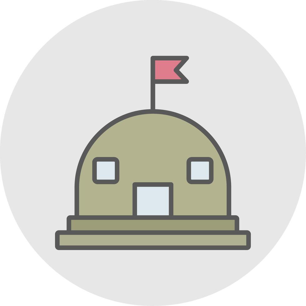 Base Line Filled Light Icon vector