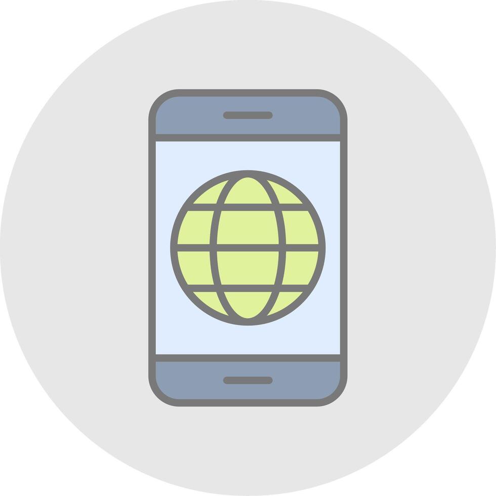 News Feed Line Filled Light Icon vector