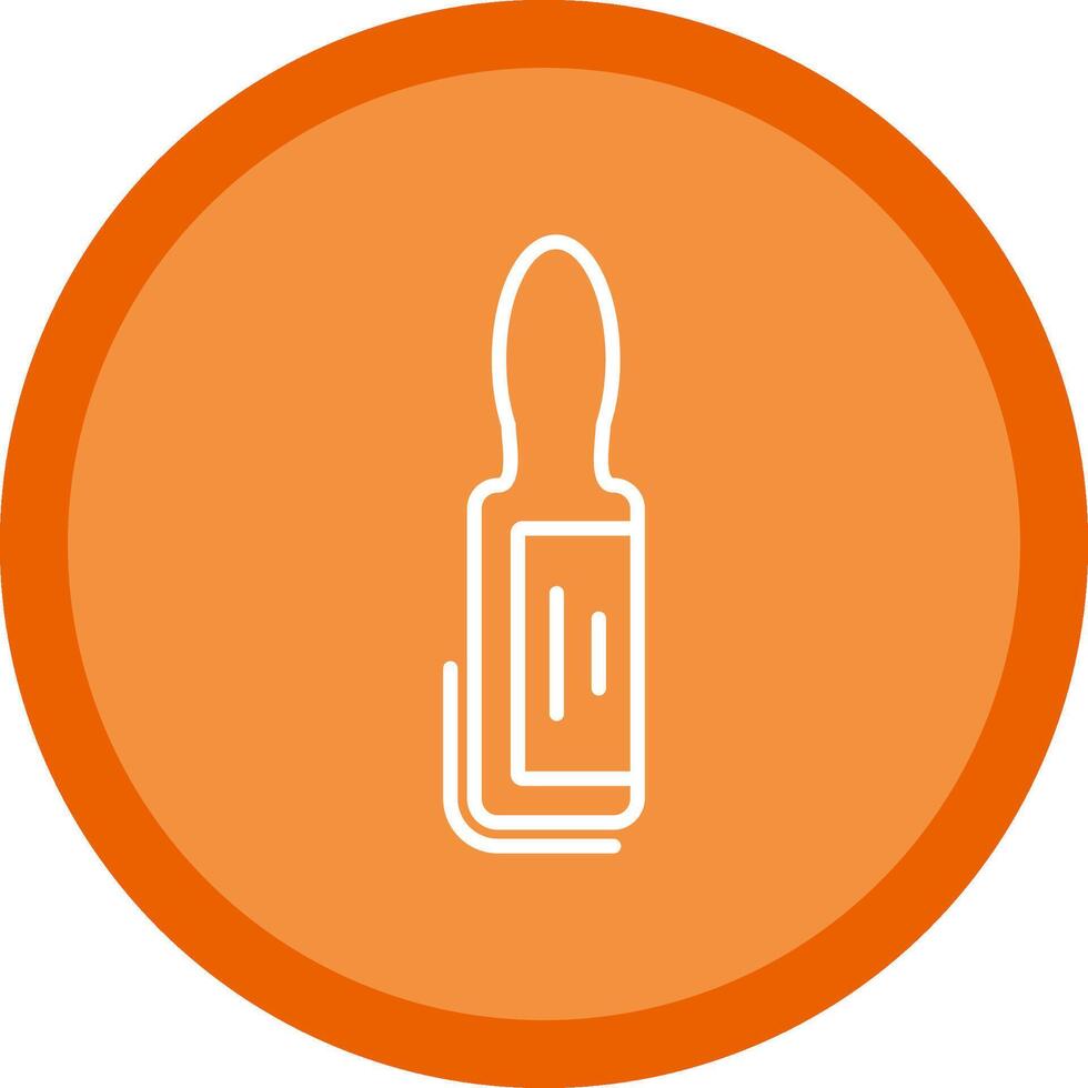 Ampoule Line Multi Circle Icon vector