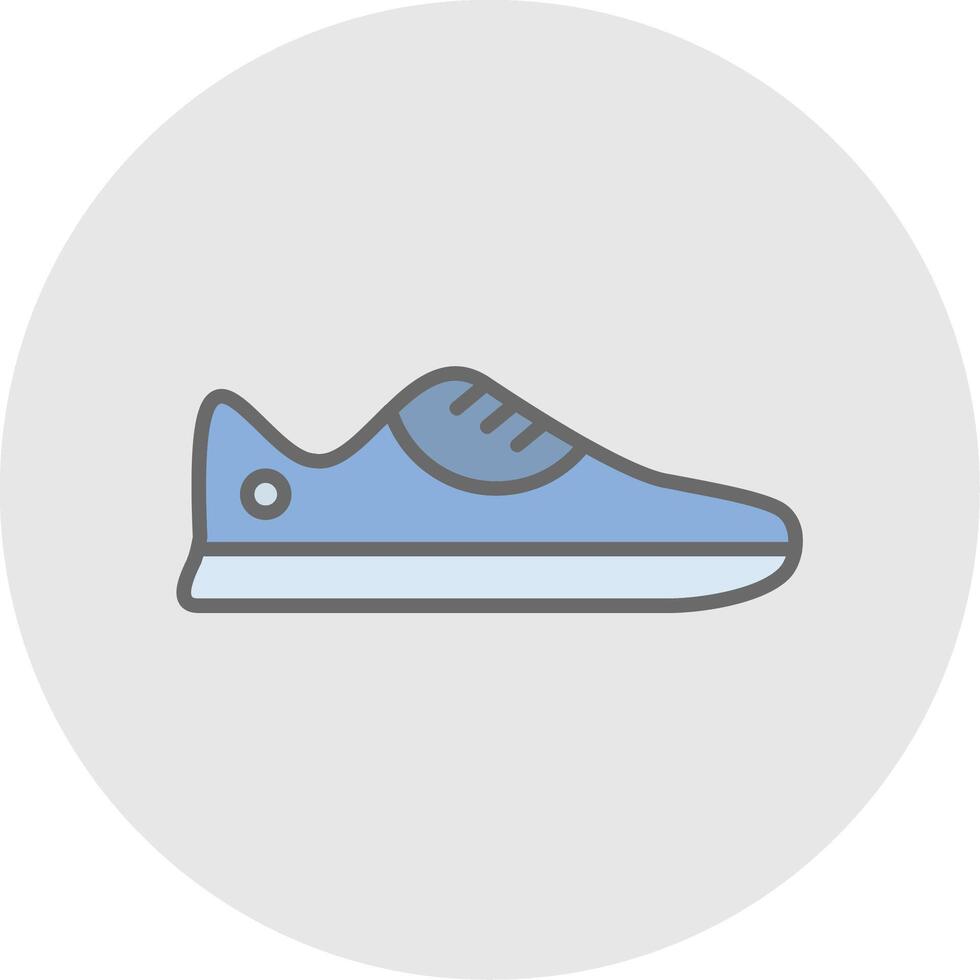 zapatilla de deporte línea lleno ligero icono vector