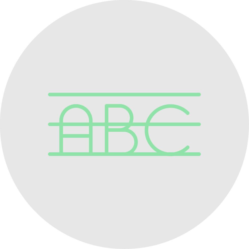 Alphabet Line Filled Light Icon vector