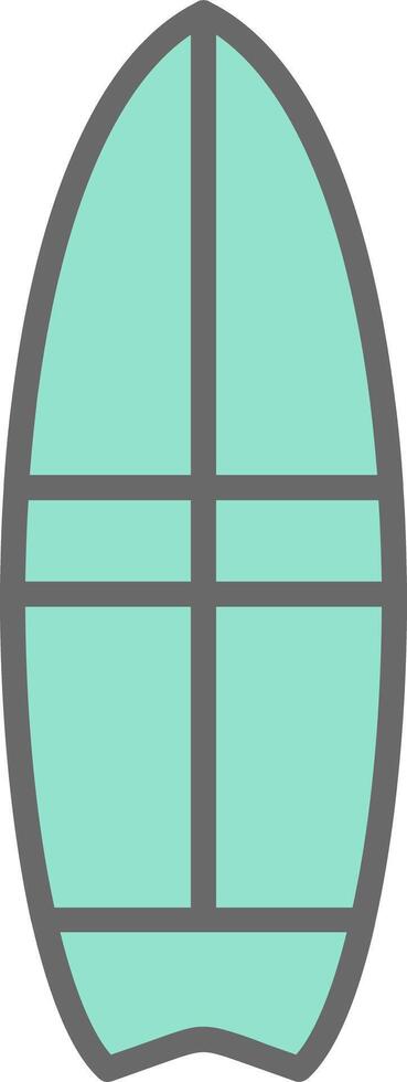 Surfer Line Filled Light Icon vector