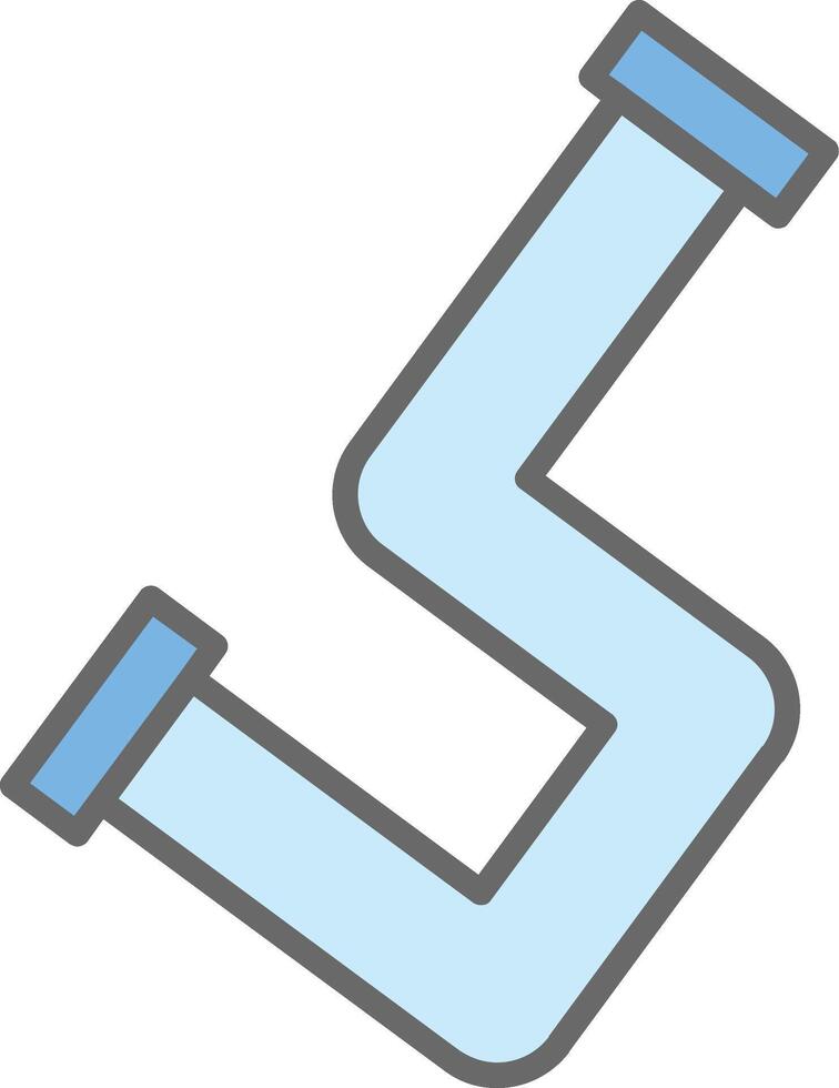 PipeLine Filled Light Line Filled Light Icon vector