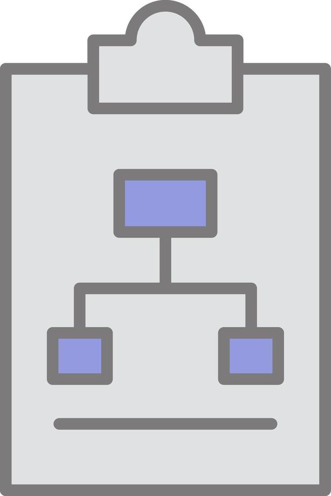 Work Flow Line Filled Light Icon vector