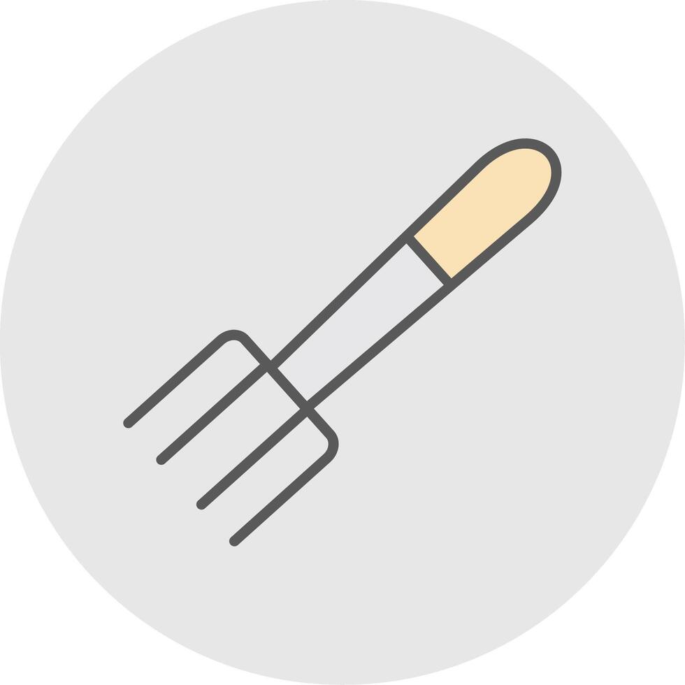 Fork Line Filled Light Icon vector