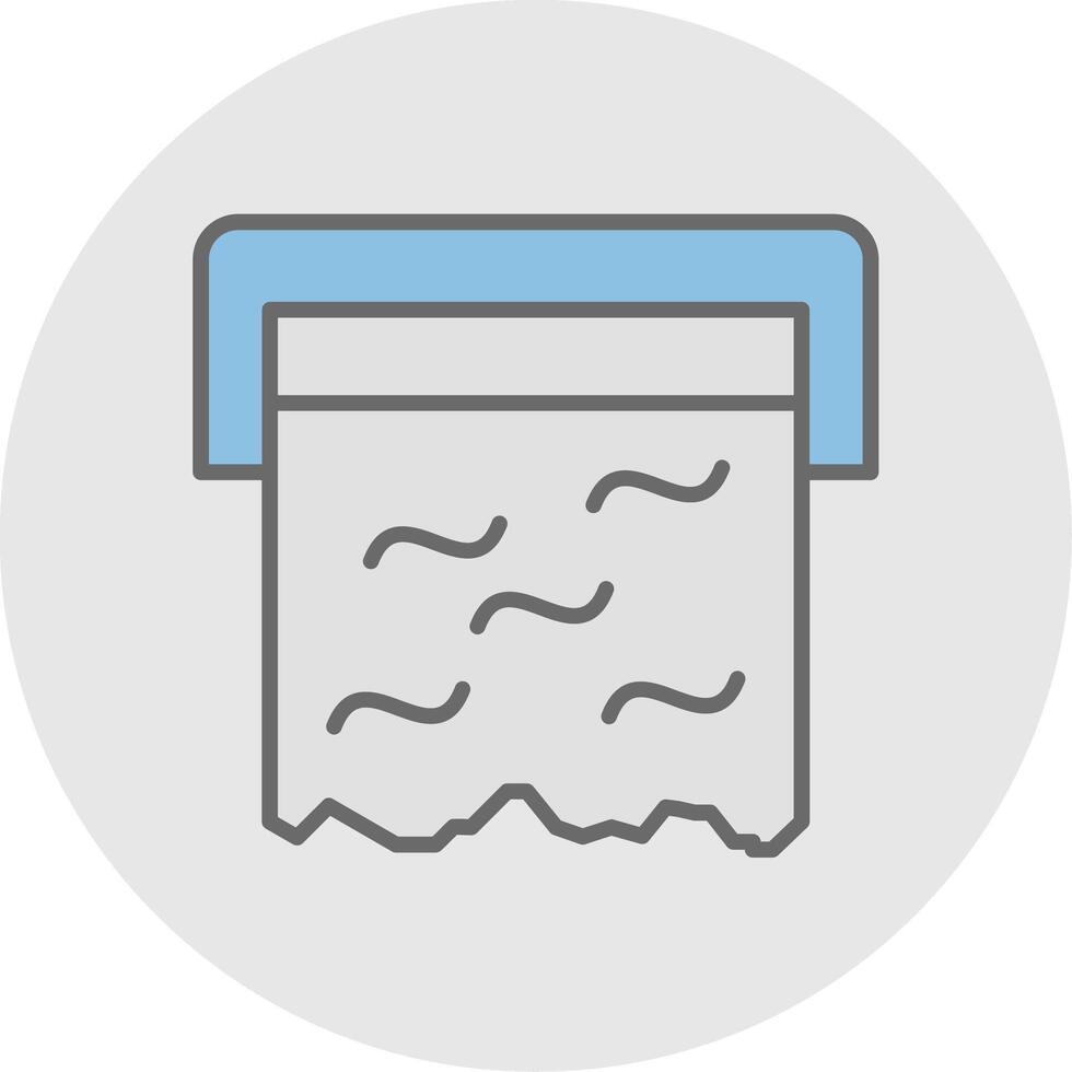 Foil Line Filled Light Icon vector