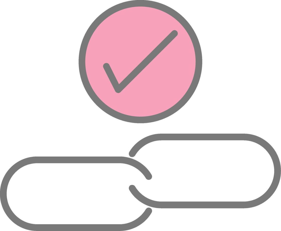 Backlink Checker Line Filled Light Icon vector