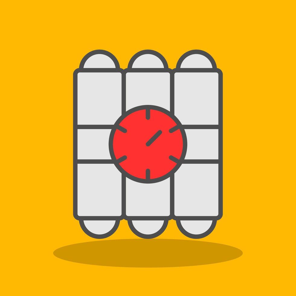 C4 Filled Shadow Icon vector