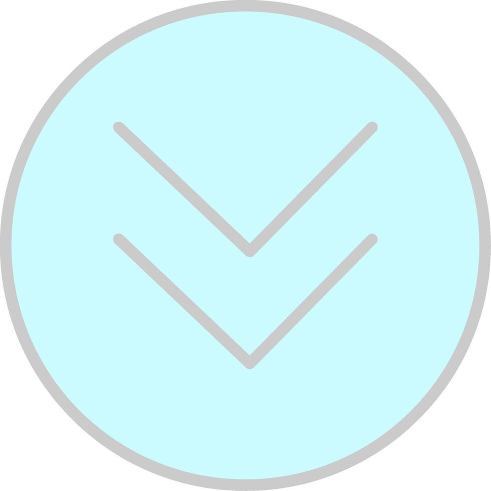 Chevron Line Filled Light Icon vector