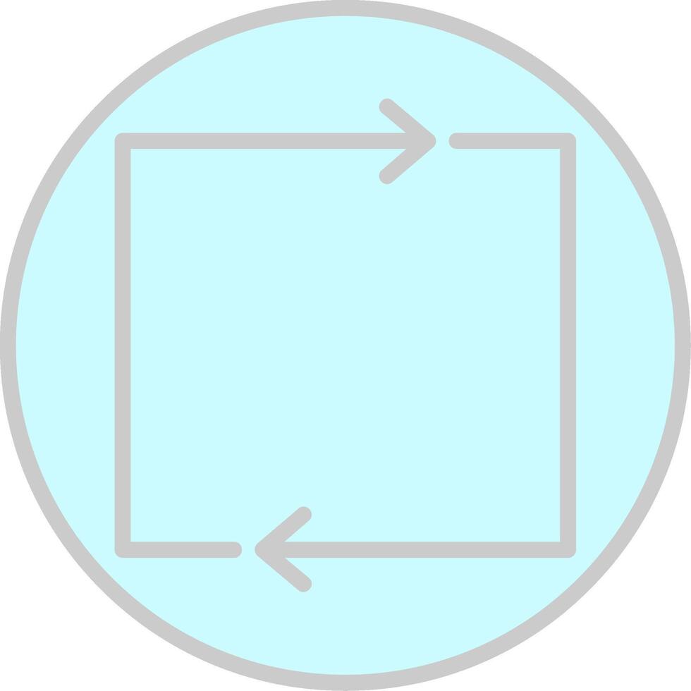 Loop Line Filled Light Icon vector