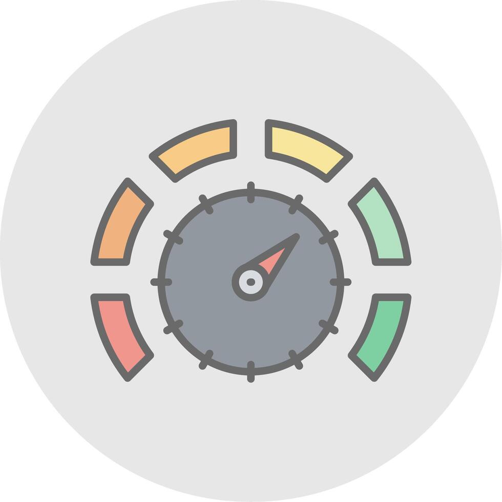 Thermostat Line Filled Light Icon vector