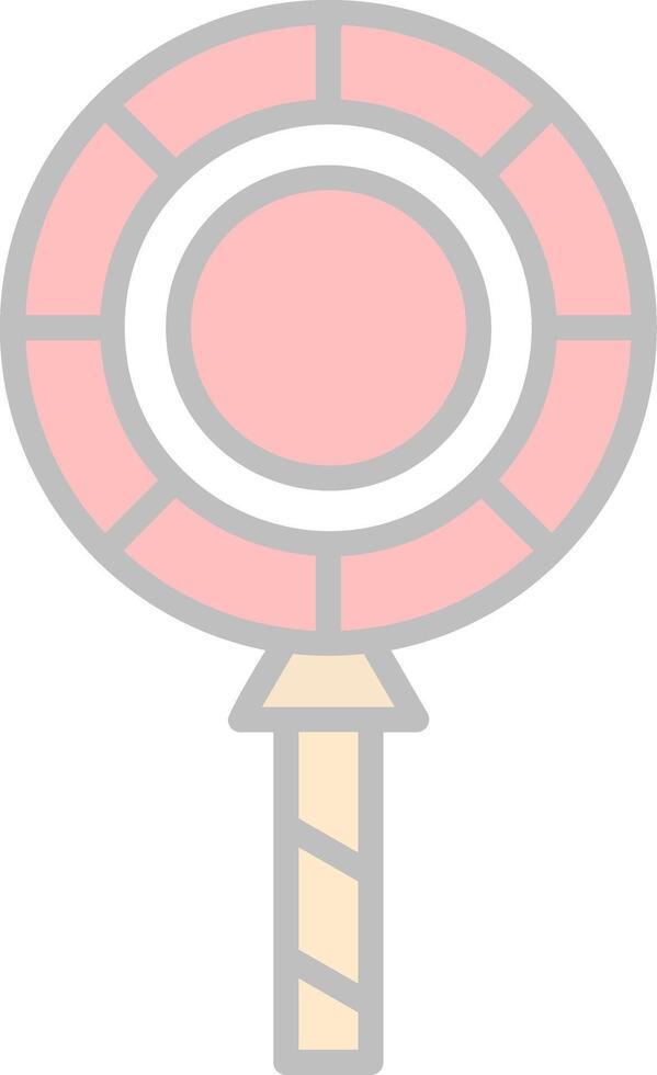 Lollipop Line Filled Light Icon vector