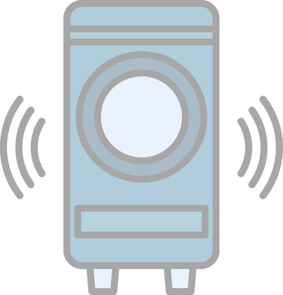 Woofer Line Filled Light Icon vector