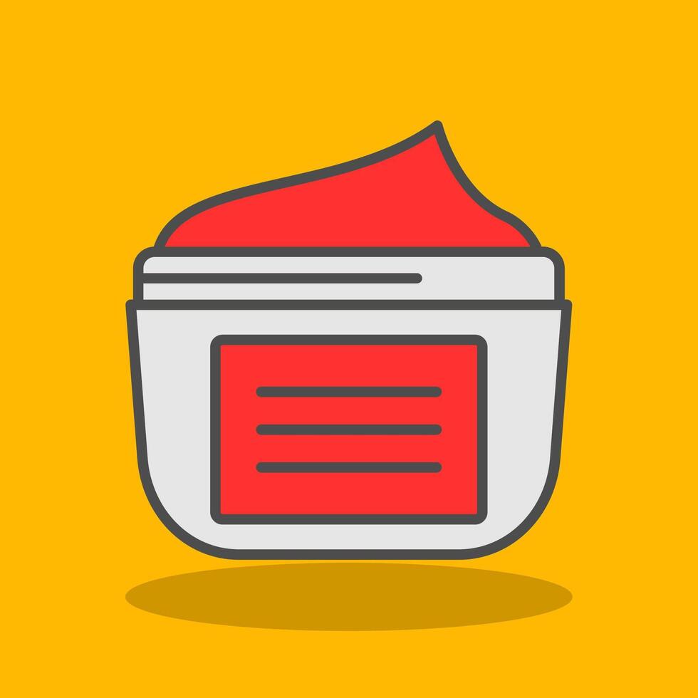 Moisturizer Filled Shadow Icon vector