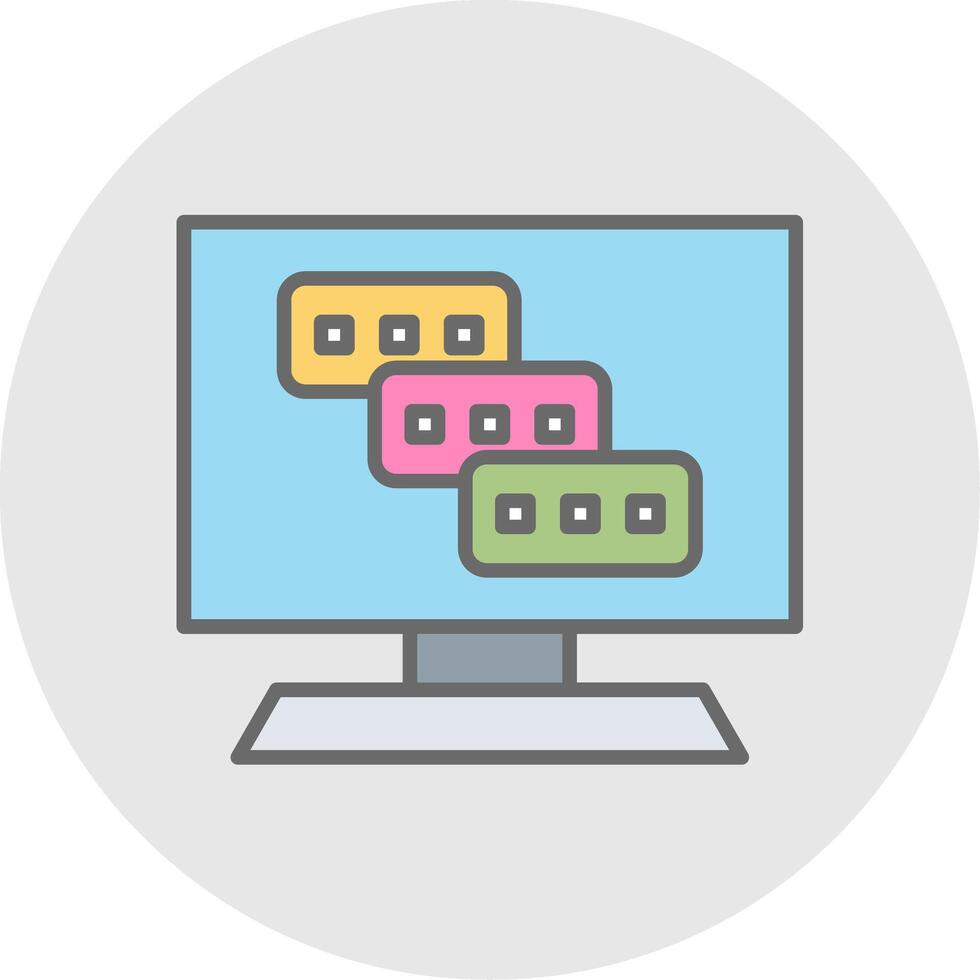 Tasks Line Filled Light Icon vector