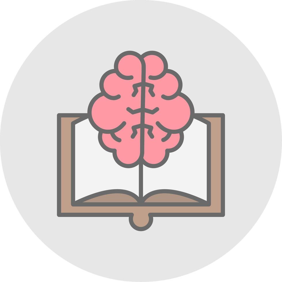 Book Line Filled Light Icon vector