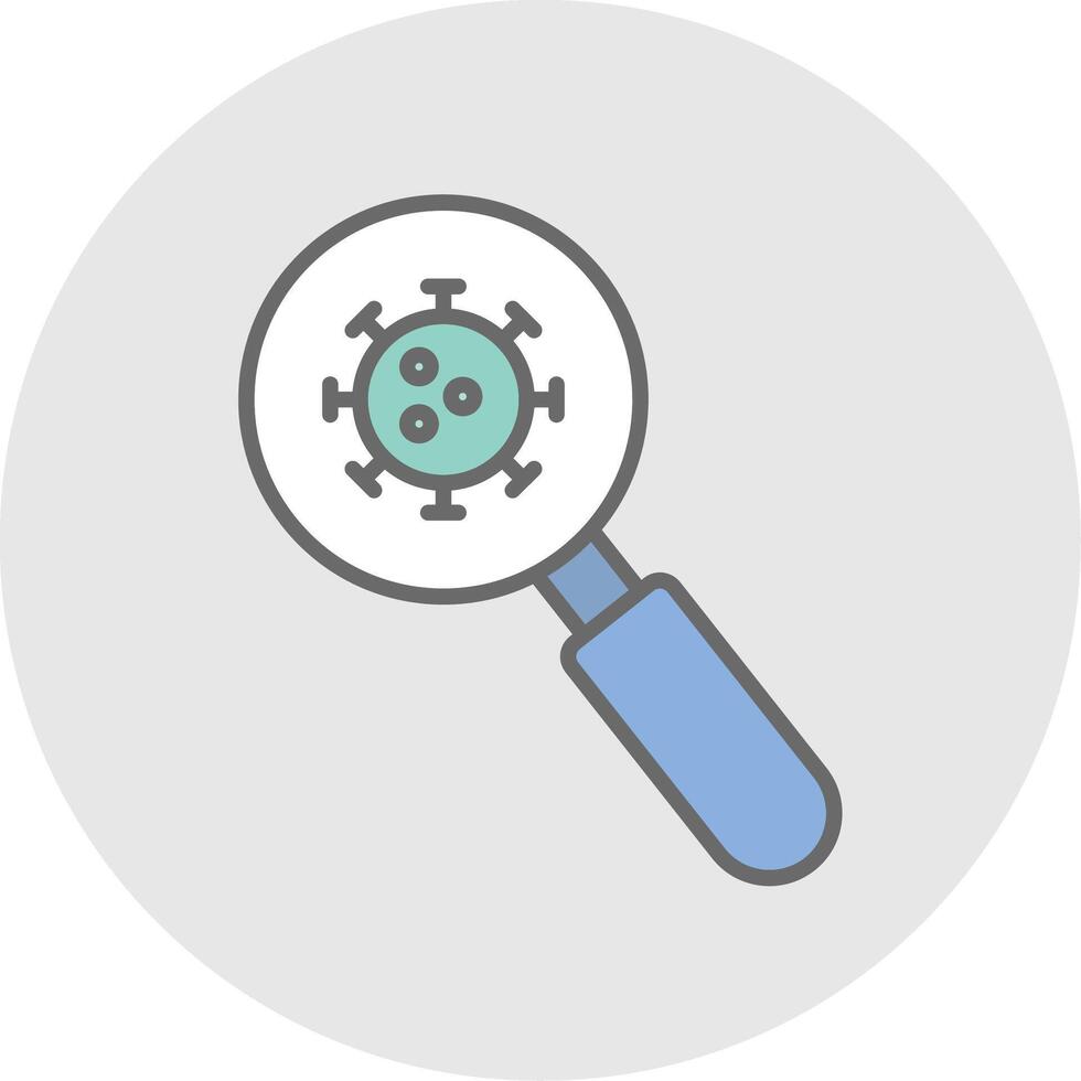 Detection Line Filled Light Icon vector