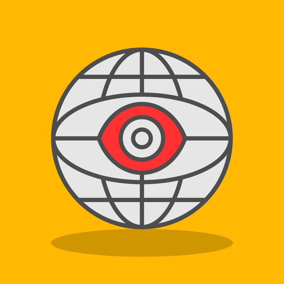 Internet Filled Shadow Icon vector
