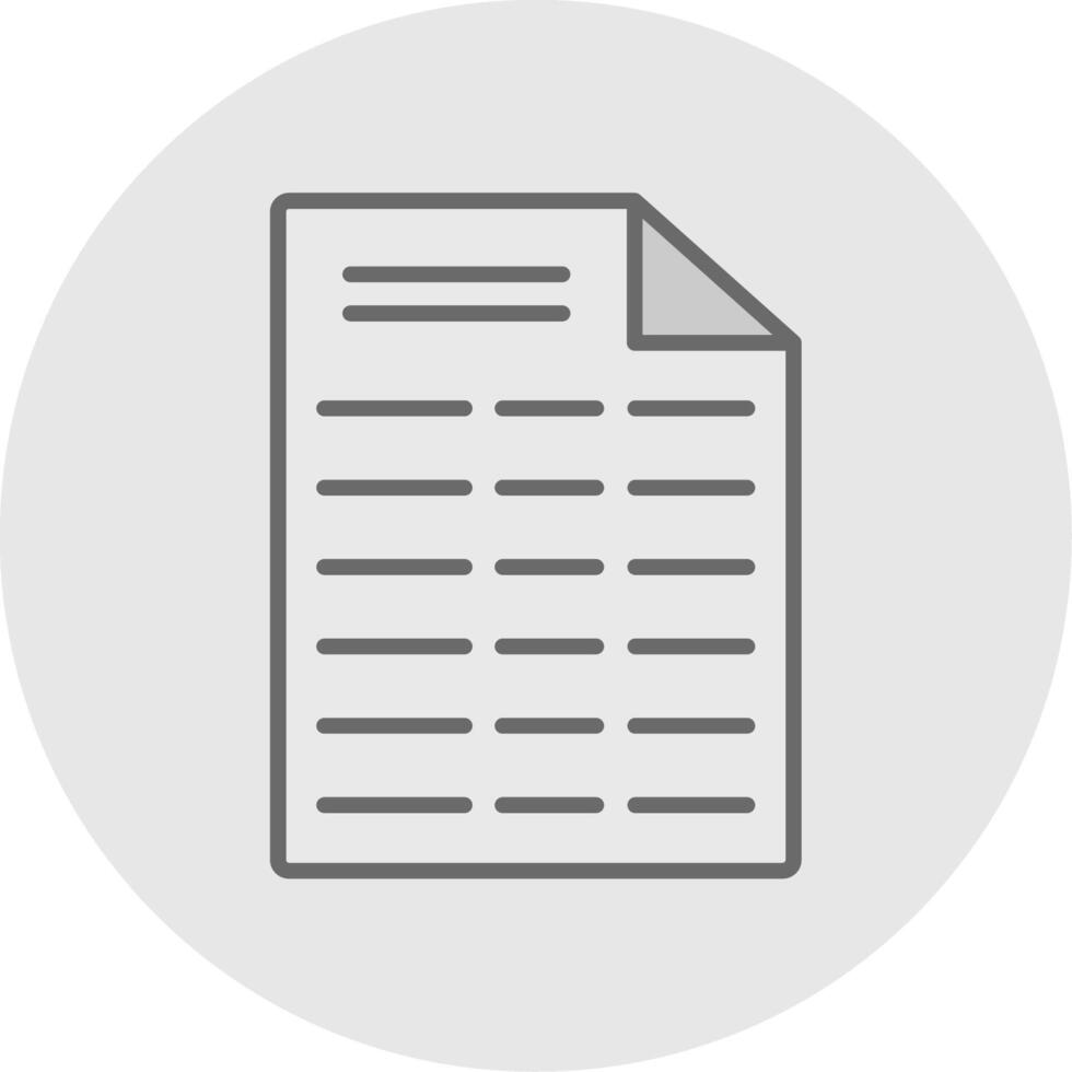 File Line Filled Light Icon vector