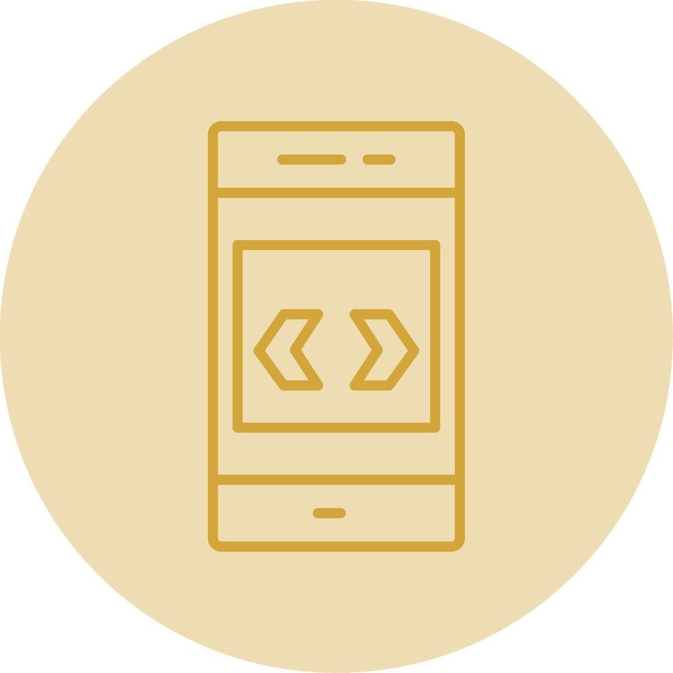 Arrow Line Yellow Circle Icon vector