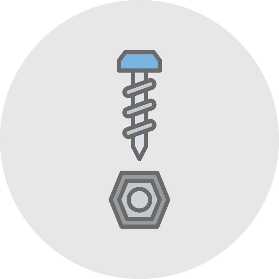 Ironware Line Filled Light Icon vector