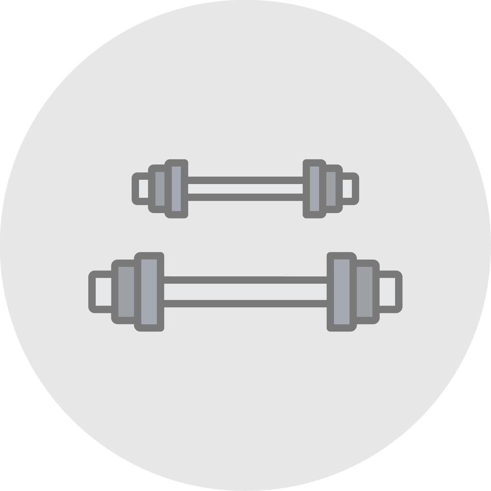 Weightlifting Line Filled Light Icon vector