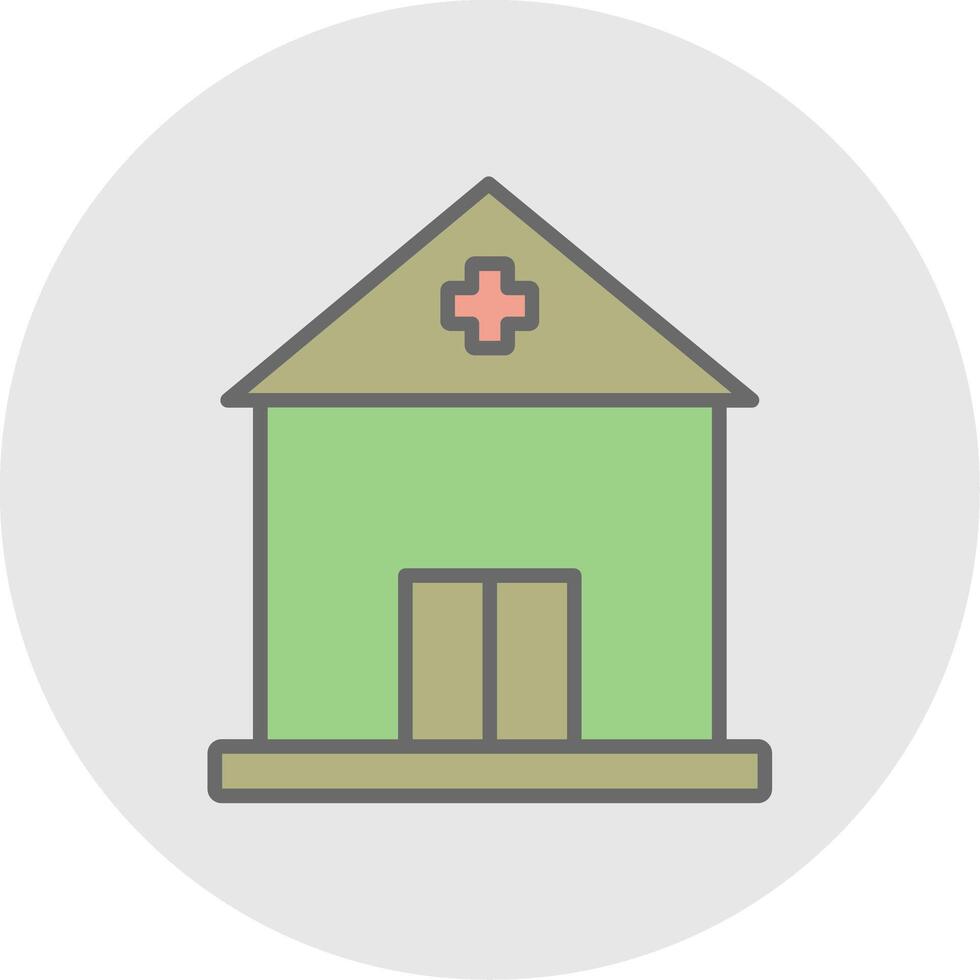 Building Line Filled Light Icon vector