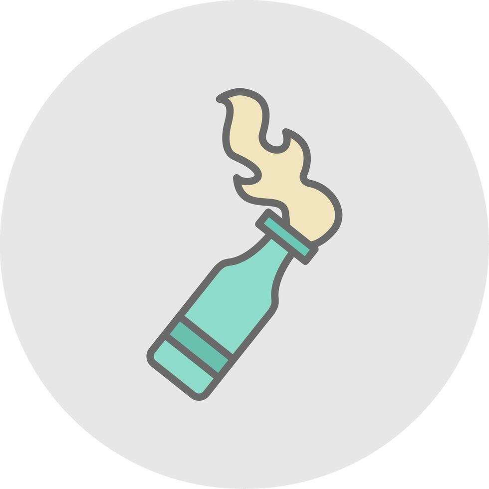 Bottle Line Filled Light Icon vector