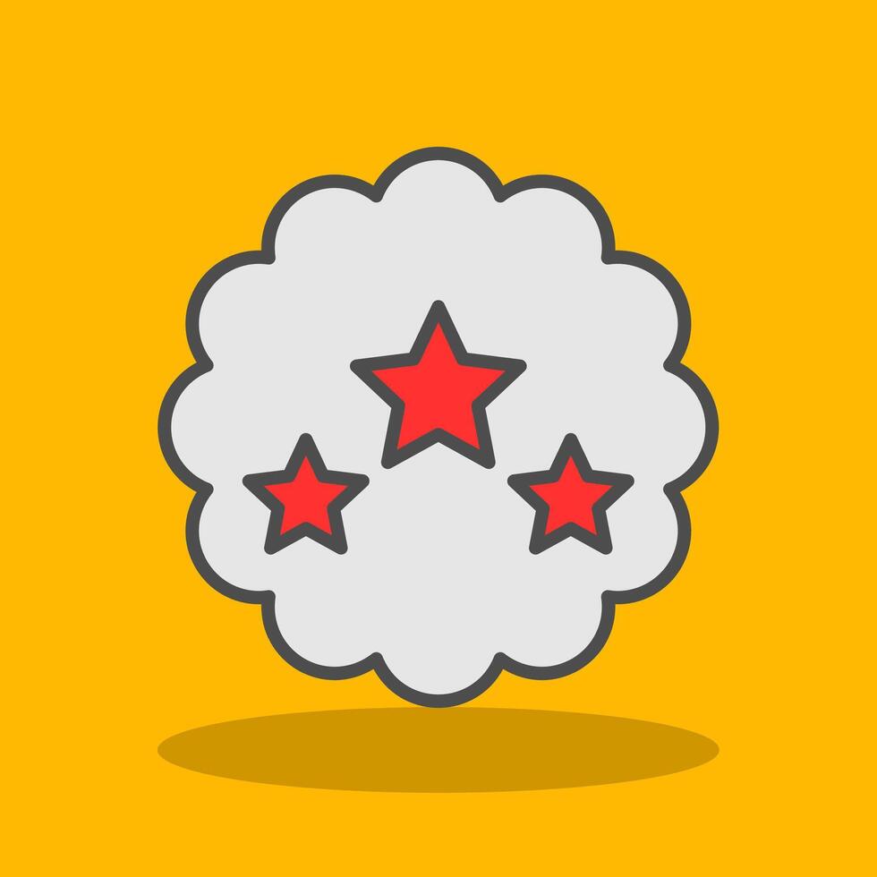 Best Choice Filled Shadow Icon vector