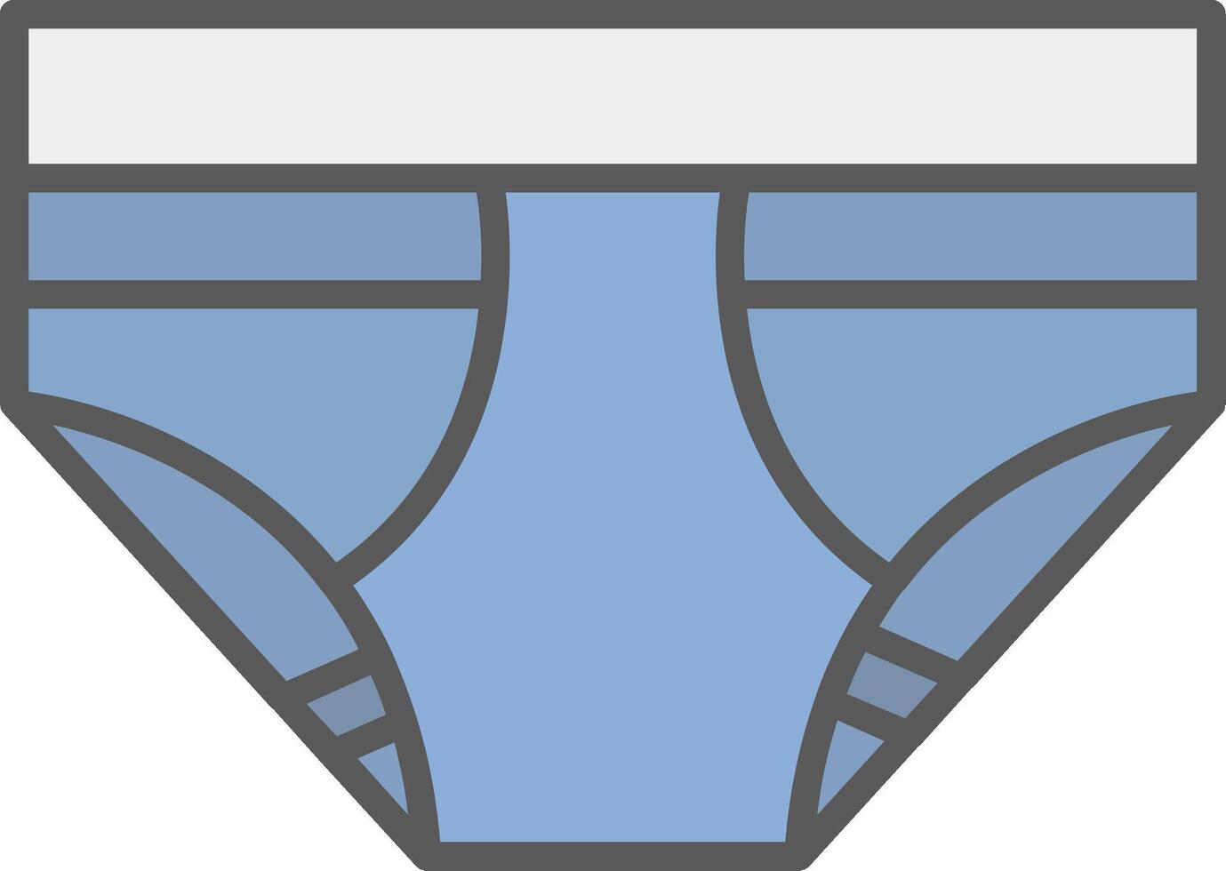 Underwear Line Filled Light Icon vector