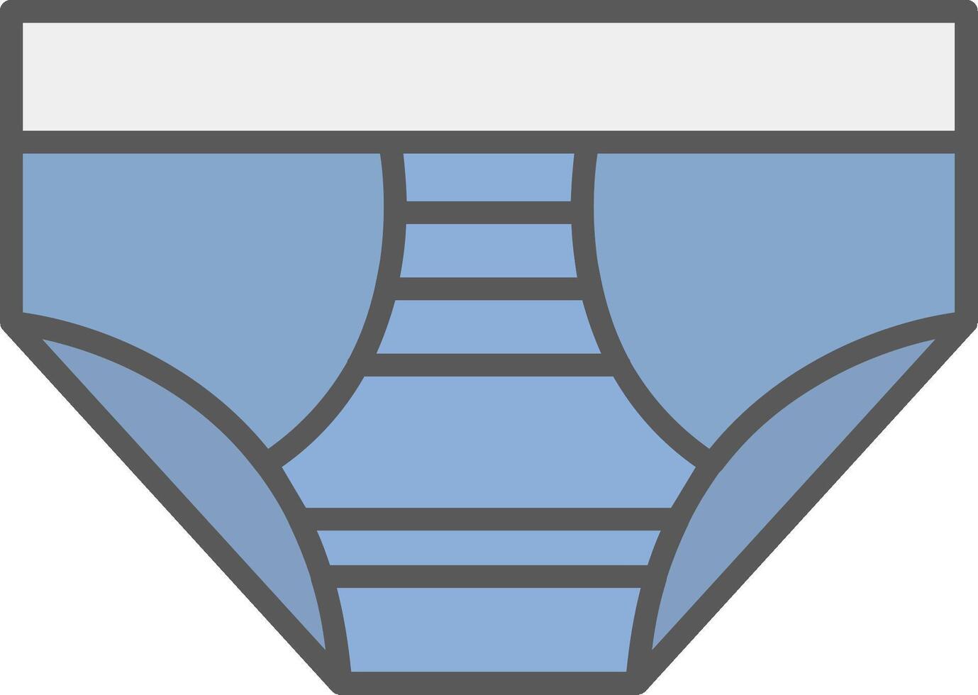 Underwear Line Filled Light Icon vector
