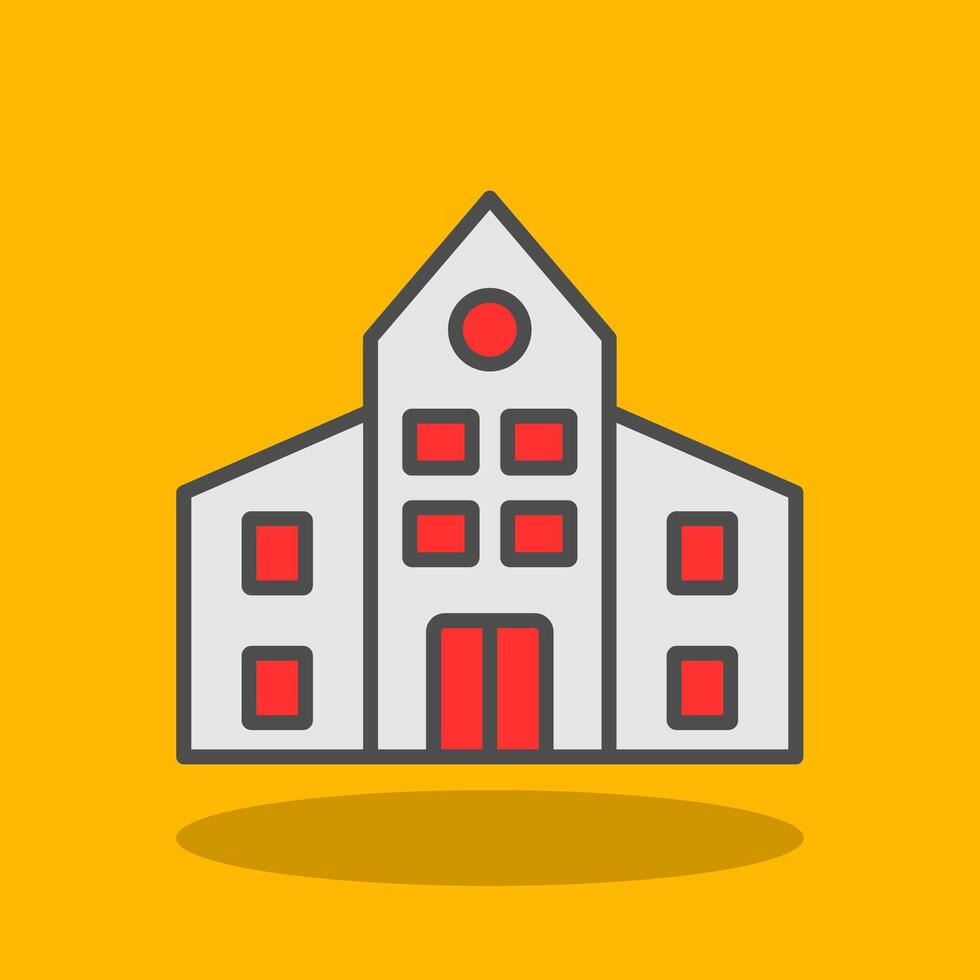 Flats Filled Shadow Icon vector