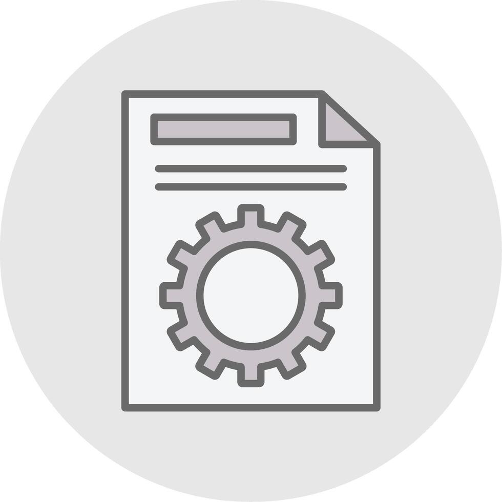 File Management Line Filled Light Icon vector