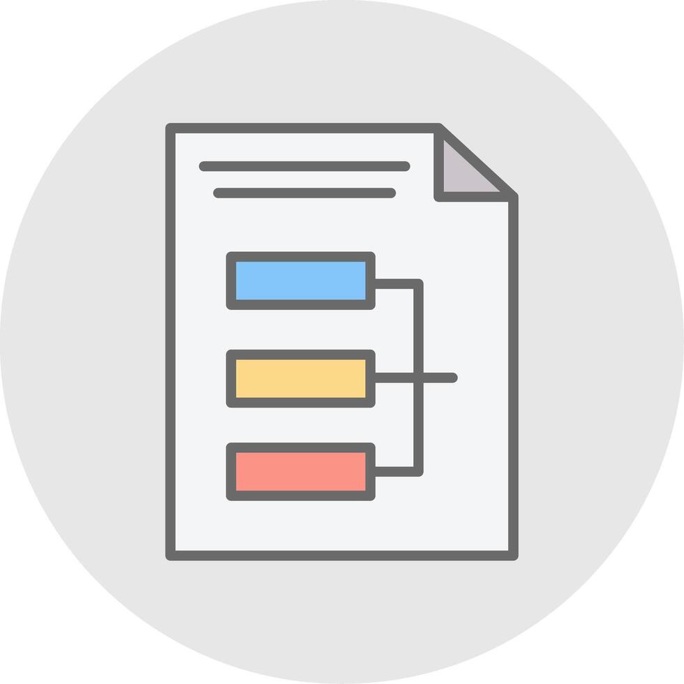 Infographic Line Filled Light Icon vector